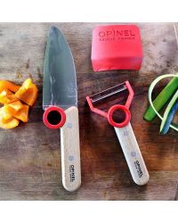 Le Petit Chef Opinel-Set: Messer, Schäler und Fingerschutz