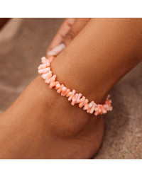 Fußkettchen Pink Coral Chain Pura Vida