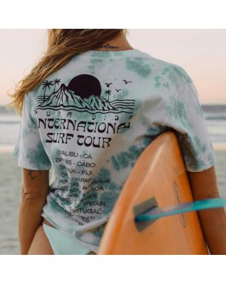 Pura Vida kurzes shirt International Surf Tour